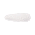 Barrette à cheveux blanche en tissu avec broderie florale pour bébés et petites filles - Broderie Florale Fil de Soie Blanc (18)