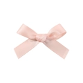 Mini 4.5cm pink satin ribbon bow hair clip for girls with a silky smooth finish - Light Pink