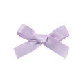Mini lavender satin ribbon bow hair clip for girls with 4.5cm polished fabric finish - Lavender