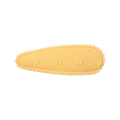 Barrette BB jaune en tissu pour enfants en forme de goutte avec pompons et bords ondulés - Style Pompon 3D Jaune Festonné (33)