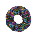 Bunter Haargummi mit Fischschuppen-Pailletten und lebhaftem Regenbogen-Glanz-Effekt - Multicolor (5)