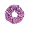 Elastico per capelli con paillettes rosa viola e trama a scaglie di pesce lucide - Malva (28)