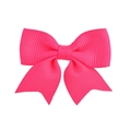Classic rose red grosgrain ribbon bow with swallowtail design for girls hair accessories - Rose Red