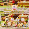 Cute Shiba Inu and Pomeranian blind box desk ornament in artistic wood-carved resin finish - A002 Cute Pets Rush Forward Box 8 / Random One