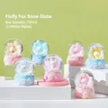 Furry Fairy Fox blind box collection with colorful fox figurines in crystal spheres - 8w086 Fluffy Fairy Fox Box 6 / Full Box Set