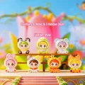 Cute animal theme blind box figures including panda, bear and rabbit desktop toys - M436 Plush Pet Box 6 / Full Box Set
