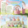 Panda and cherry blossom blind box snow globe variants for desktop decor - A6504 Cherry Blossom Spring Flavor Box 6 / Full Box Set