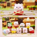 Capybara blind box figurines featuring pig themes with 8 regular styles plus 1 hidden style - M438 Dudu Little Cute Pig Box 8 / Full Box Set