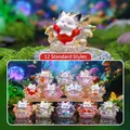Set of 12 regular styles cute cartoon fox resin blind box figurines for desktop decor - 212 Zodiac Nine-tailed Fox Box 12 / Full Box Set