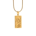 Gouden Schorpioen dierenriem hanger ketting van roestvrij staal met een slangenketting - Schorpioen