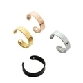 Stainless steel magnetic rings in rose gold, gold, silver, and black finish - Steel / Single Magnet