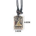 Pendentif Vierge en résine bronze antique avec dimensions de 4,0cm sur 3,0cm - Vierge