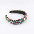 Diadema barroca con diamantes de imitación coloridos y cristales de lujo hechos a - Colorido