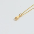 Collier Hamsa doré délicat orné de zircons blancs sertis sur une fine chaîne élégante - Style Main de Fatma (XL3238-3MA1-3)