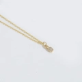 Minimalist gold plated clavicle necklace featuring a small zircon pineapple pendant - Pineapple Pendant (MA1-2) / Pineapple