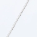 Collar de bolas facetadas en plata minimalista en cobre chapado en oro de 14k pulido - Estilo Bola Facetada (Plateado)