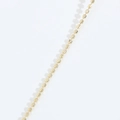 Collar de bolas minimalista en cobre chapado en oro de 14k con cuentas facetadas - Estilo Bola Facetada (Dorado)