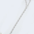 Collier minimaliste à chaîne cylindrique argentée avec texture dépolie mate - Chaîne Cylindrique Texturée Vintage (Style 2) / Argenté