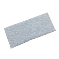 Detail of light gray ribbed knit sports headband with elastic texture and neat stitching - Light Gray Headband