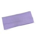 Detailed texture of the 8cm lilac purple ribbed cotton yoga headband for women - Purple