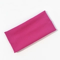 Macro shot of rose red knitted ribbed fabric texture for elastic sports headband - Rose Red (FD05-31)