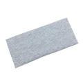 Women's light grey ribbed knit headband with flexible elastic sports style design - Light Gray (FD05-3)