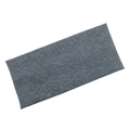 Elastic dark gray ribbed knit headband for sports and fitness in a solid color finish - Dark Gray (FD05-5)