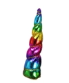 Rainbow gradient unicorn horn accessory with gold wire wrap for kids party headbands - Rainbow Gradient