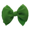 Fascia elastica in nylon per neonati con fiocco in tessuto a nido d'ape verde - Accessorio per capelli con fiocco / Verde Erba