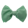 Fascia per capelli con fiocco verde menta in tessuto a nido d'ape per neonati - Accessorio per capelli con fiocco / Menta