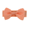 Barrette à cheveux minimaliste avec nœud en ruban corail pour filles et bébés - Orange