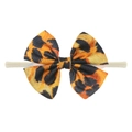 Elastisches Baby-Stirnband mit Leopardenmuster-Schleife für Kleinkinder - Fertigprodukt / Leopardenmuster-Stil (EE55-28#)