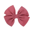 Handmade bubble fabric hair bow clip for kids in elegant dusty rose color texture - Dusty Rose (PP019-16A)