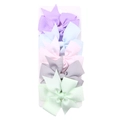 Set de 5 lazos para el pelo de cinta de falla para niñas en colores pastel - Mezcla Colores Macarrón (DP034-10)