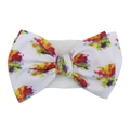 Soft elastic baby headband with large colorful tie-dye bow and textured waffle fabric - Colorful Ink Tie-Dye (KK105-18#)