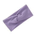 Fascia elastica in maglia a coste intrecciata color lavanda per sport e stile - Viola Chiaro
