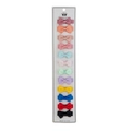 Set mit 12 bunten Haarklammern aus Ripsband für Mädchen auf einer Display-Karte - Helle Mehrfarbige (DP146-2)