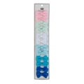 12-piece set of handmade grosgrain ribbon bow hair clips in assorted pastel colors - Blue Theme Set