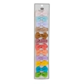 Set de 12 lazos de pelo de cinta de falla hechos a mano para bebés y niñas pequeñas - Colores de Caramelo Surtidos