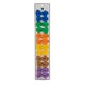 Set de 12 pinzas para el pelo con lazo hechas a mano en 6 colores vivos para bebés - Juego de Tema Bosque