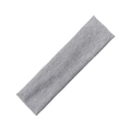 Bandeau de sport élastique en coton gris chiné pour le yoga, le fitness et la course - Gris Chiné