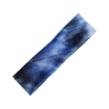 Bandeau de sport élastique pour la course avec motif tie-dye bleu foncé et noir - Tie-Dye Bleu et Noir