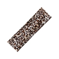 Bandeau de yoga élastique avec un motif léopard classique marron et noir - Imprimé léopard