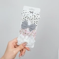 4er-Set handgemachte Kinder-Haarspangen mit Punkten, Streifen, Blumenmuster und Spitze - Dp174-8
