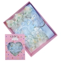 Coffret cadeau de 10 pinces à cheveux pour filles avec nœuds en mousseline bleu et vert - Bleu Ciel (DP179-26)