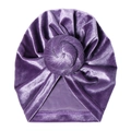Lila Baby Turban Hut aus Samt mit Knoten-Design für Kleinkinder und Babys - Helllila (SS62-32)
