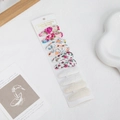 Set of 10 floral and lace BB hair clips for girls on white display card - Warm Floral Lace Series Style (DP173-5)