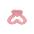 Pinza per capelli rosa a forma di cuore con finitura opaca per accessori per acconciature - Rosa Ciliegia