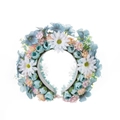 Blumenstirnband mit blauen Rosen und Gänseblümchen für elegantes Haarstyling - Blau (JJ107-4)