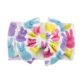 Baby Easter headband with colorful bunny print and large bow in soft textured fabric - Multicolor Rabbit Print (KK202-206#) / Rabbit Pattern (KK202-206#)